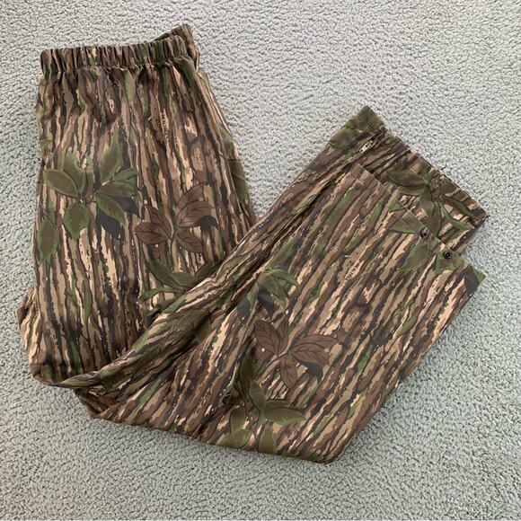 Vintage 10X Gore-Tex Real Tree Camo Hunting Rain Pants Men - Size XL Waist 40-42 - Picture 5 of 16